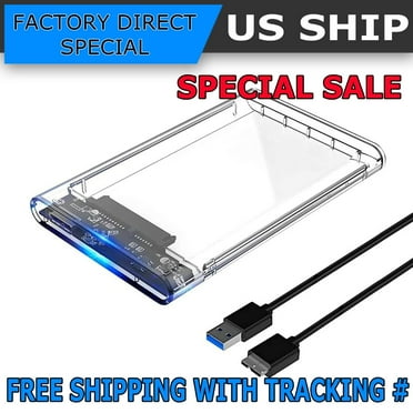 UGREEN 2.5 Inch Hard Drive Enclosure Integrate with 1.6FT Cable, Tool ...