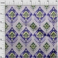 thumbnail image 3 of oneOone Viscose Chiffon Purplish Blue Fabric Asian Ikat Fabric For Sewing Printed Craft Fabric By The Yard 42 Inch Wide, 3 of 4