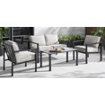 thumbnail image 1 of Hometrends Cobble Hill 4-Piece Patio Conversation Set, Grey, Olefin Fabric, 1 of 9
