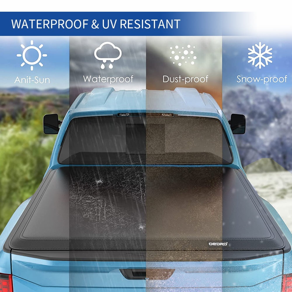 RVNI 5 ft Soft Tri-Fold Truck Bed Tonneau Cover for 2015-2023 2024 Chevy Colorado/GMC Canyon