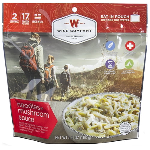 Wise Company Freeze Dried Camping Food, Creamy Pasta with Chicken (6