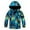 Blue, variant on Esaierr Toddler Boys Girls Rain Jackets for Kids Lightweight Waterproof Warm Coats Hooded Cotton Raincoats Windbreakers Children Camouflage Clothing for 3-12 Years