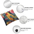 thumbnail image 4 of Acheng Throw Pillow Covers,Pillowcases,Pillow Cases,Bird Parrot Tropical Flower, 2-Pc White, 4 of 6