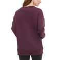 thumbnail image 3 of Danskin Women's Sz L Ladies' Oversized Crewneck with Kangaroo Pocket Red, 3 of 4