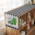 thumbnail image 6 of Table Runners 70 Inches Long Dress Scarves, St. Patrick's Day Farmhouse Coffee/Dining/Kitchen Table Decor, Holiday Table Runner, Spring Three Leaf Grass Truck Wood Plaid 13x70 Inch, 6 of 9
