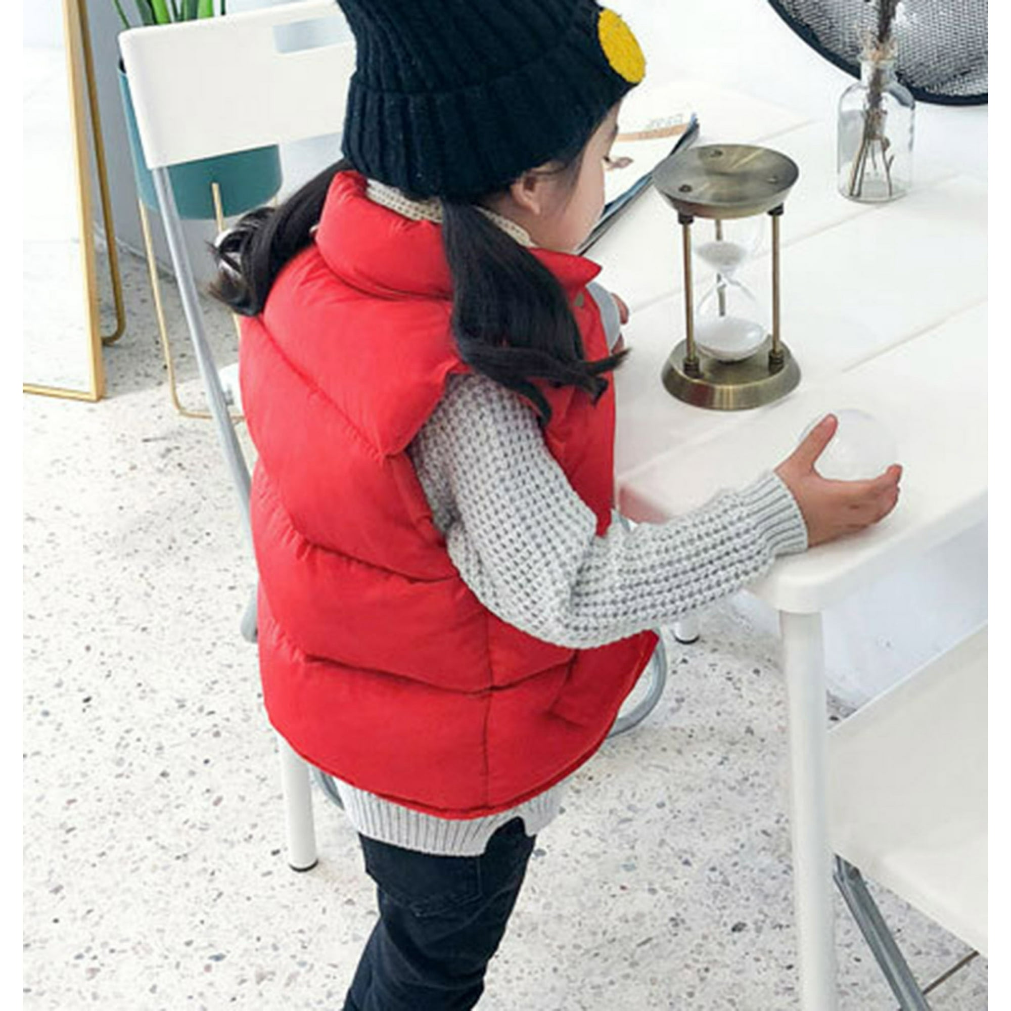 Gilet Blanc Fille Manteau D'hiver Votre Bu00e9bu00e9 Bien Au - Main Image