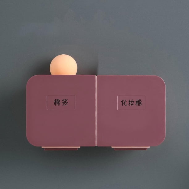 Caja de Almacenamiento de hisopos de algodón Macarena Almacenamiento de hisopos de algodón Rosado morado