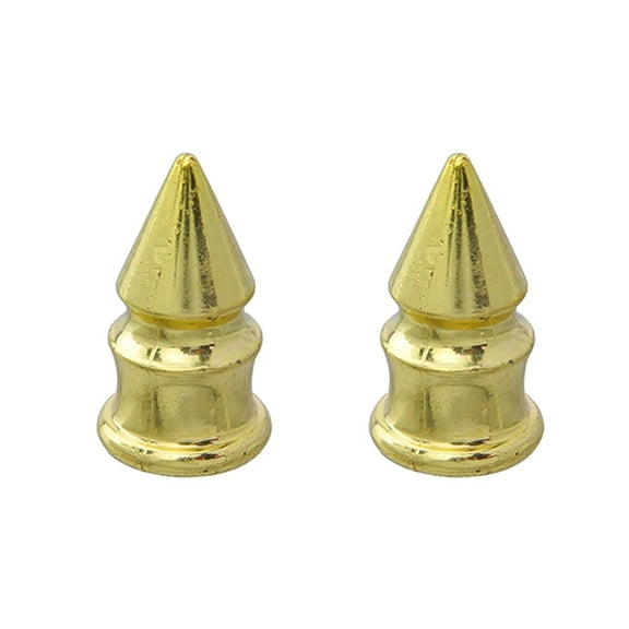 Alta Bicycle Bike Bicycle Spike Schrader Valve Bike Valve Caps, Multiple Colors (Gold)