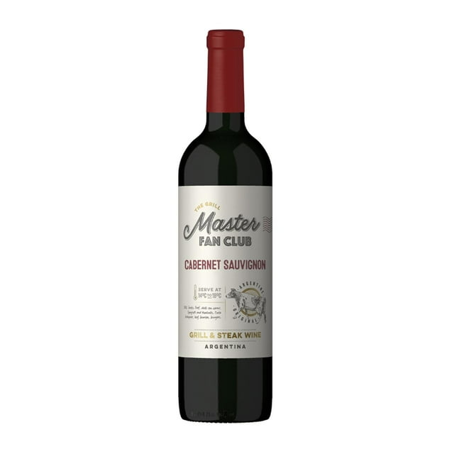 Pack de 4 Vino Tinto The Grill Master Fan Club Cab-Sauv 750 ml