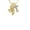 T, variant on Gold Tone Mini 3-D Elephant - A - Gold Tone Crystal Initial Sophia Necklace, 18"+1"