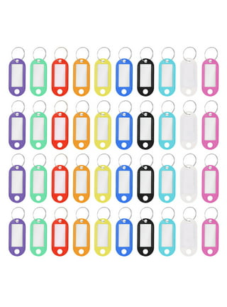 60pcs Keychains in Bulk Metal Tags Colored Tabs Key Tags with Labels  Keyring Key Id Tags Metal Small Gift Key Chain Belt Ring Heavy Duty  Keychain Labels Keychain for Keys Keyrings 