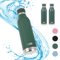 thumbnail image 1 of Termo para Agua o Cafe Fria o Caliente de Acero Inoxidable de 750 Ml Color Verde, 1 of 6