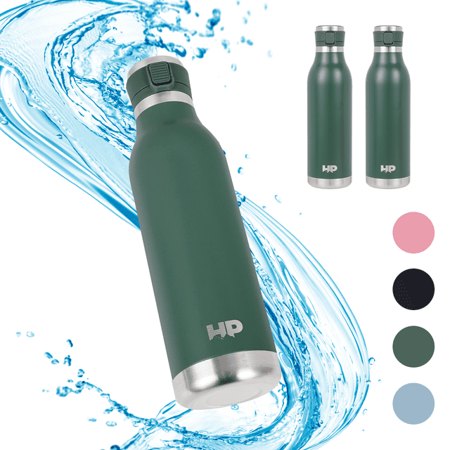 Termo para Agua o Cafe Fria o Caliente de Acero Inoxidable de 750 Ml Color Verde