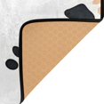 thumbnail image 3 of Yayeee Area Rugs for Living Room 6.7'x4.8' Non Slip Washable Bedroom Floor Carpet, Black Cartoon Cat Paw, 3 of 5