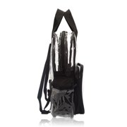 DALIX Small Clear Backpack Transparent PVC Security School Bag