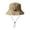 Khaki, variant on Fisherman Hats Unisex Quick Drying Solid Color Foldable Nylon Spandex Sun Hats with Wind Rope for Travel Daily Outing