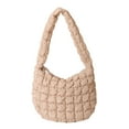 thumbnail image 1 of Sonducket Bolso cruzado artesanal exquisito para mujer, poliéster resistente al desgarro con bandolera de costura fina, para mujer Bolsas de mensajero y de hombro caqui, 1 of 6