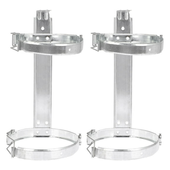 2 Pcs Hanger Fire Extinguisher Wall Brackets Galvanized Holder for Mounting Iron
