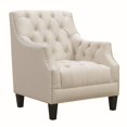 thumbnail image 1 of Picket House Furnishings Perry Bouton Touffeté Accent Chaise dans la Neige, 1 of 10