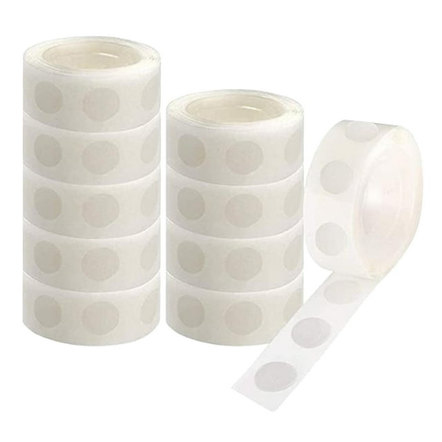 ZTTD 1000 Pieces Clear Glue Points Dots Double Sided Adhesive Removable for Balloons Craft Sticky