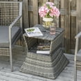 thumbnail image 2 of Metal Frame Table - Weather - Proof Rattan - Outdoor Recreation / Durable and Attractive, 2 of 5