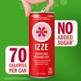 thumbnail image 4 of IZZE Sparkling Juice Beverage Blend, Strawberry, No Sugar Added, 8.4 FL OZ, 6 Cans, 4 of 14