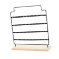 thumbnail image 2 of Organizador de pendientes de metal, práctico soporte para pendientes colgantes para dormitorio, tienda minorista Negro, 2 of 8