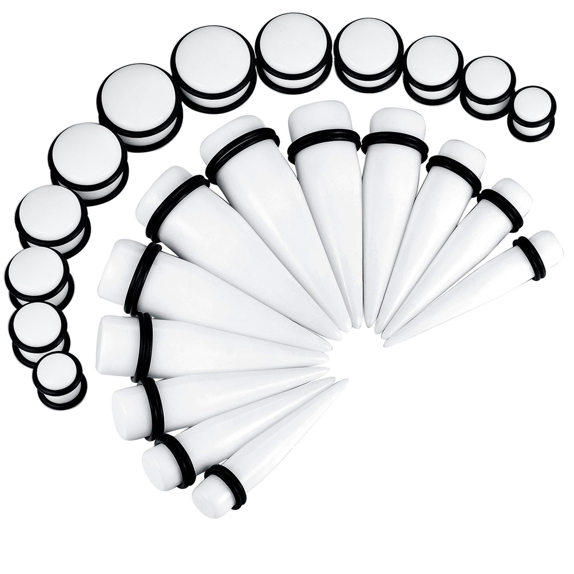 Body PiercingJ4You 24PC Big Gauges Kit Ear Lobe Stretching Set Single