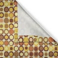 thumbnail image 5 of Ambesonne Mid Century Grommet Curtain, Design Retro Square, 50" x 108", Brown Yellow Coral, 5 of 6