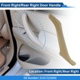 thumbnail image 2 of Mango de panel de puerta interior del lado del pasajero delantero y del lado del pasajero trasero derecho para BMW F10 F11 F18 10-17 Soporte interior Número 51417225850 Beige, 2 of 6