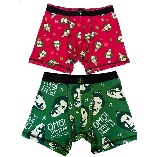 Elf OMG Santa Boys Boxers 2 Pack