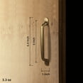 thumbnail image 3 of Goo-Ki 6 Pack Zinc Alloy Pulls Antique Brass Cabinet 5-Inch(128mm) Mid-Century Modern Hardware for Kitchen and Bathroom, 3 of 7