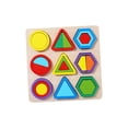thumbnail image 4 of Wooden Color Shape Matching Board Birthday Gift Educational Activity Sensory Toy Shape Sorting Puzzle for 3 4 5 6 Year Old Children C, 4 of 8
