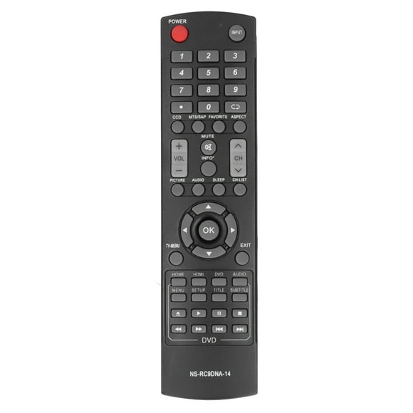 Mando a distancia de repuesto nsrc9dna14 para televisor LCD INSIGNIA ns20ed310na15, color negro