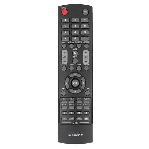 Mando a distancia de repuesto nsrc9dna14 para televisor LCD INSIGNIA ns20ed310na15, color negro