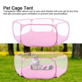 thumbnail image 3 of Casa plegable para animales pequeños, corralito para mascotas, tienda de carpas para ejercicio, casa para gatos y cachorros interior exterior Rosado, 3 of 8