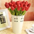 thumbnail image 3 of 10Pcs Tulip Bouquet Silk Artificial Flowers Home Office Wedding Decor, 3 of 3