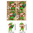 thumbnail image 3 of 12 piezas de gnomos navideños colgantes de madera Papá Noel hombre de jengibre árbol de Navidad colgante decoración navideña para el hogar Año Nuevo, 3 of 5