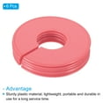 thumbnail image 3 of Uxcell Clothes Dividers, Closet Clothing Rack Size Dividers Blank Round Separator, Red 6 Pack, 3 of 5
