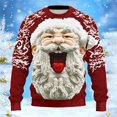 thumbnail image 5 of Little Boys Long Sleeve Shirts Print Pullover Hoodie Top Round Neck Fall Winter Clothes ,Size 5-6T , Red, 5 of 5