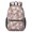Bull Terrier and Leaves Pink Pattern, variant on Boston Terrier Orange Pattern 17" Waterproof Oxford School Backpacks for Teens, S-Shape Padded Straps, for School, Travel, Hiking, Camping