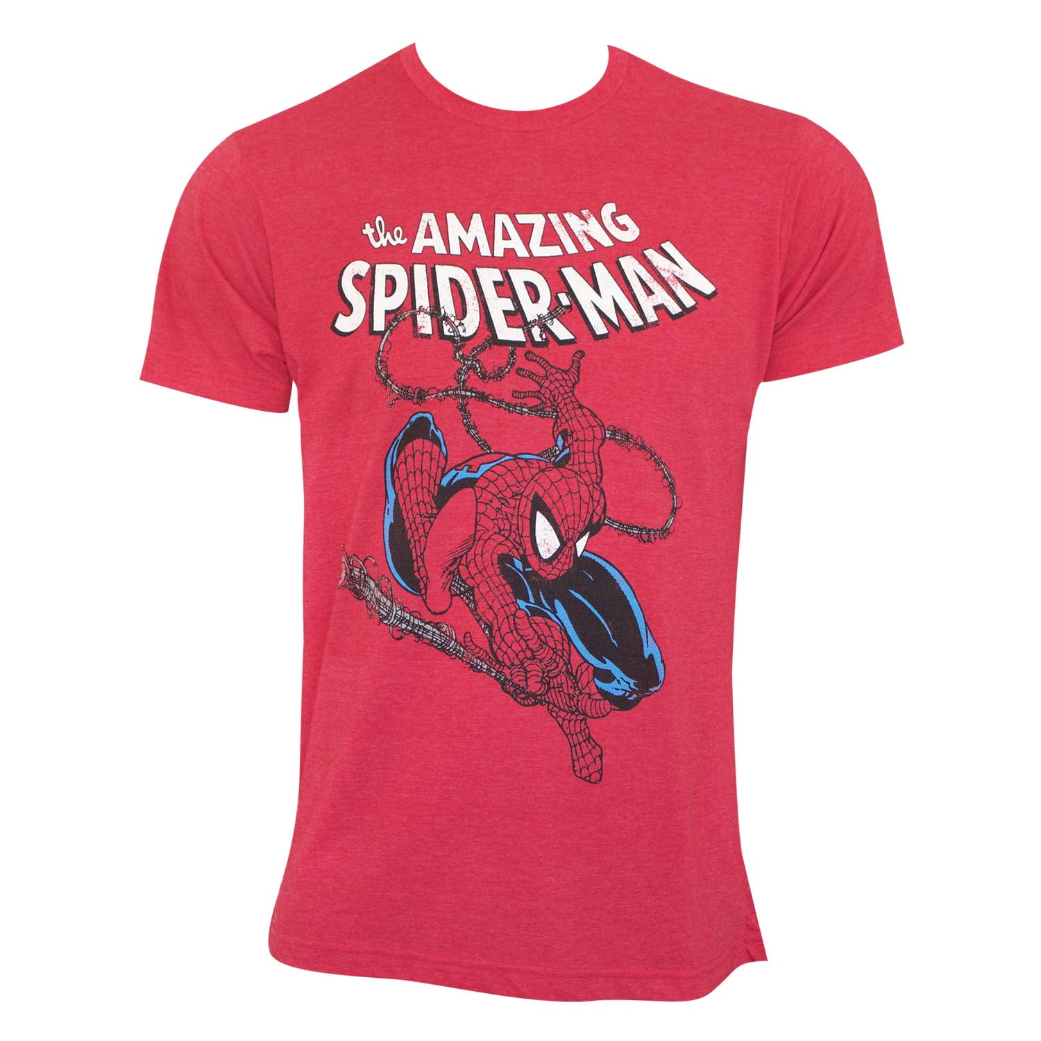 red spiderman shirt