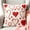 C #3, variant on Valentine's Day Heart Decorative Throw Pillow Cover | Romantic Gift for Couples | 45x45cm Sofa Couch Cushion Cover | Red Polyester Home Decor for Bedroom Living Room | 1 Piece