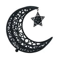 thumbnail image 3 of Bandeja de servir,Bandeja Ramadán Bandeja Estrella Luna Eid Mubarak,Bandeja para servir comida para fiestas Platos de metal Ramadán,Bandejas para servir Ramadán para bandejas Eid Negro L, 3 of 9