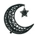 thumbnail image 3 of Plato de cena Ramadán Moon Star, bandeja para servir Eid Mubarak, bandeja r, bandejas de postre Negro L, 3 of 9