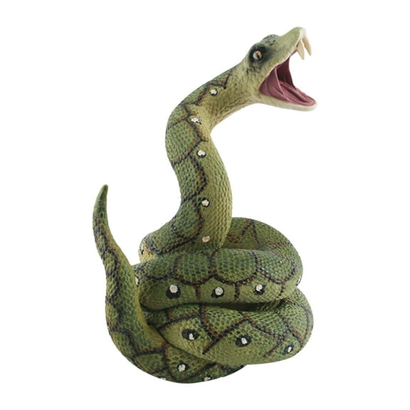 Iumwxz Realistic Fake Snakes Toy Rubber Snake Figure for Halloween Prank Props Fake Snake Scare Birds and Squirrels Boa Constrictor Figurines Toys home decor christmas clearance outdoors indoor