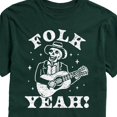 thumbnail image 2 of Instant Message - Guitar Skeleton Folk Yeah - Men's Short Sleeve Graphic T-Shirt, 2 of 6