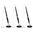thumbnail image 1 of Bolígrafo Seguro Uxcell con Cadena y Soporte Adhesivo, 3 Pcs Bolígrafo de Mostrador de Recepción para Oficina, Banco, Vestíbulo de Hotel, Negro, 1 of 6