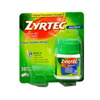 Zyrtec Tablets 10mg Otc 30 (pack Of 4) - Walmart.com