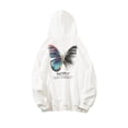 thumbnail image 2 of Sudadera con capucha Sudadera con capucha unisex de algodón Sudadera con capucha cálida informal, XL, Blanco Yuarrent AP000785-07, 2 of 7